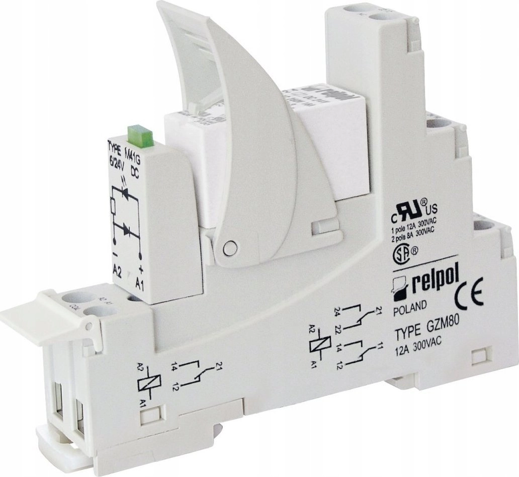 Relpol Interface Relay 2P AC1 8