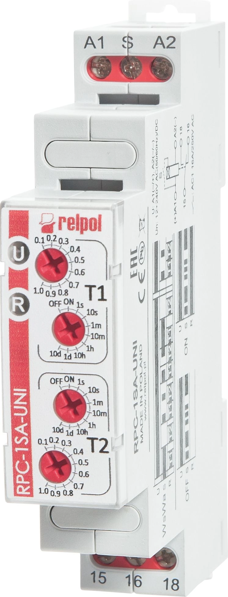 Relpol Time relay 1P 1 sec-10