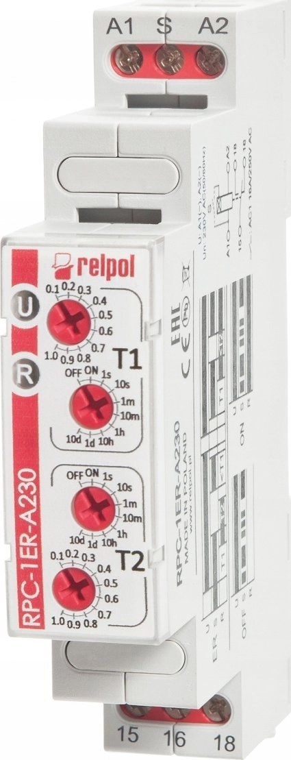 Relpol Time relay 1P 1 sec-10