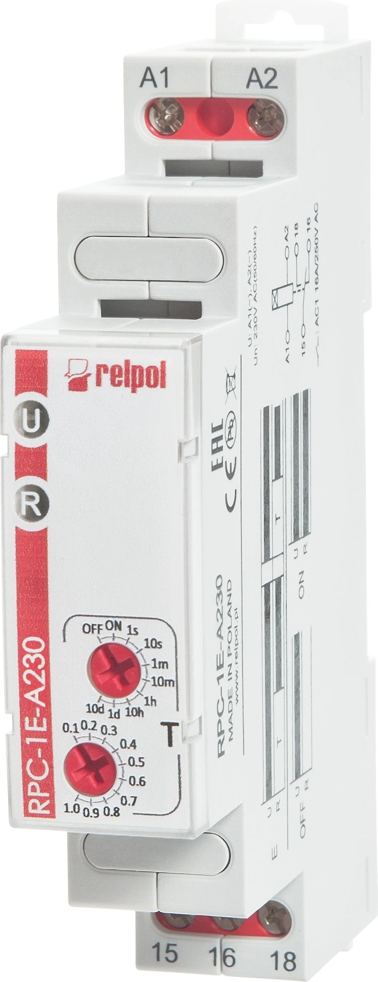 Relpol Time relay 1P 1 sec-10