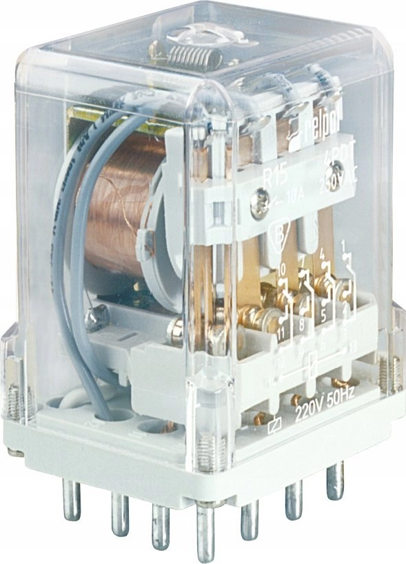 Relpol Industrial relay 4P AgNi 10A/