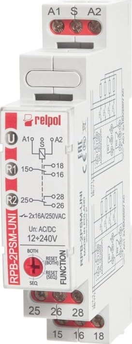 Relpol Sequential bistable relay with memory