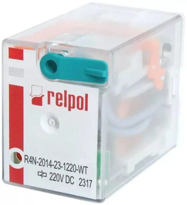 Industrial relay 4P 220V DC AgNi