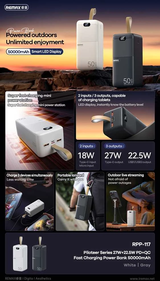 External battery Power Bank Remax RPP-117