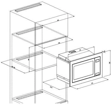 Respecta MW 733  microwave (black) MW733