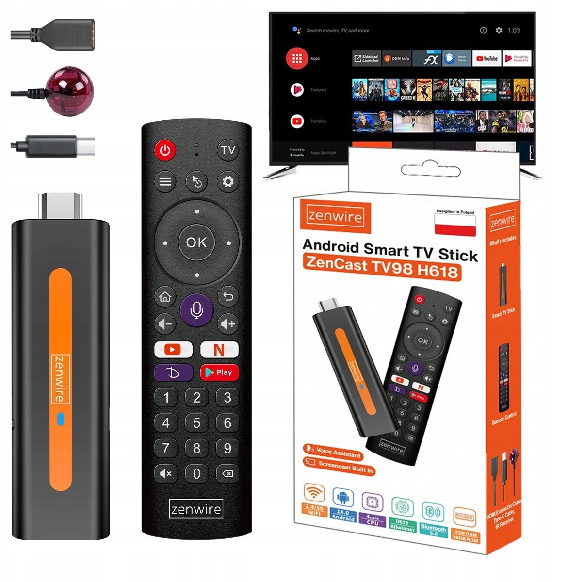 Media Player Android 14 Smart TV