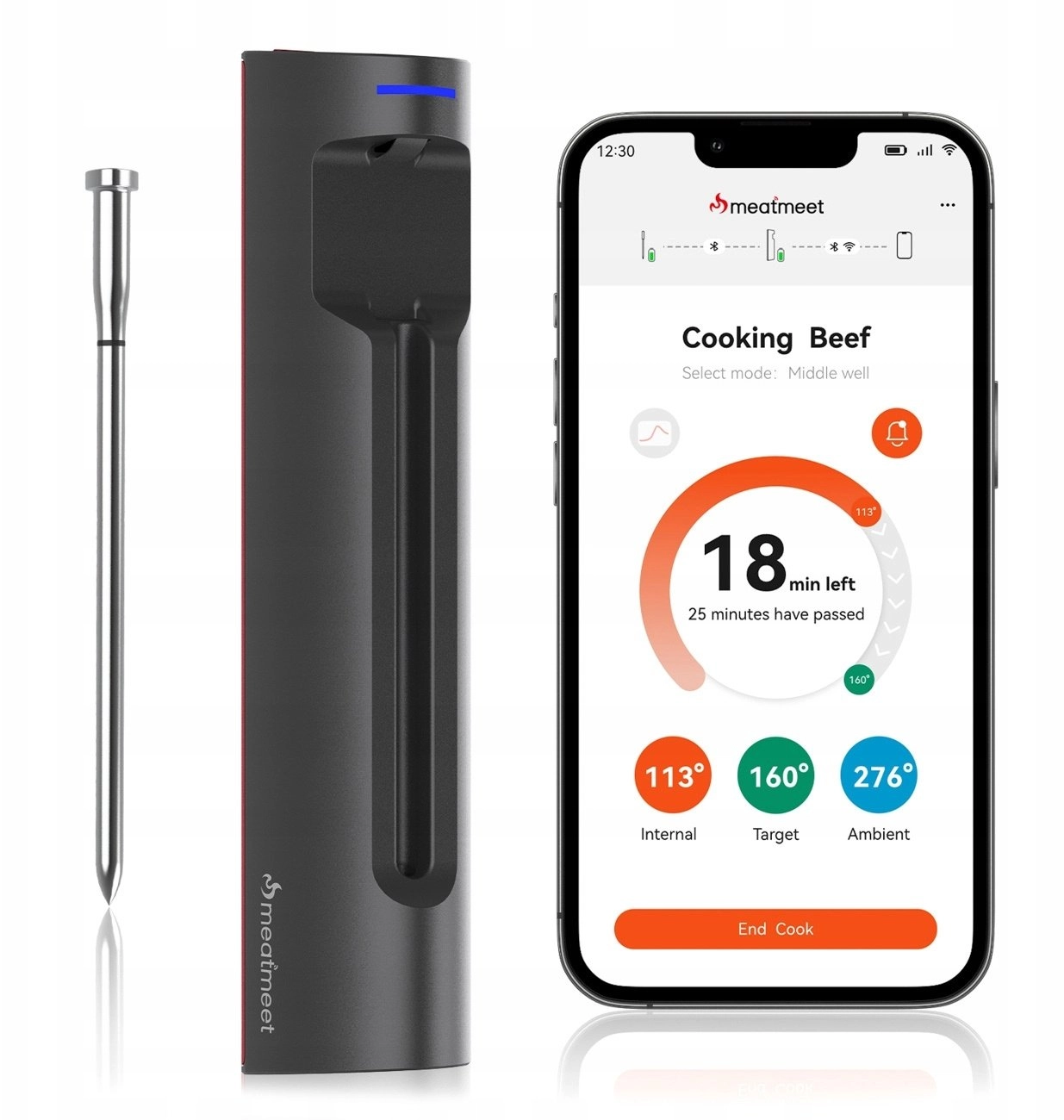 Meatmeet S Pro kitchen thermometer smart