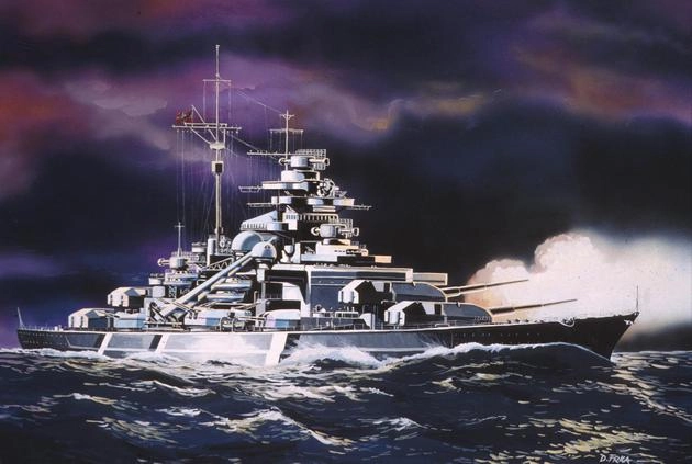 Revell 5802 Naval ship model Assembly