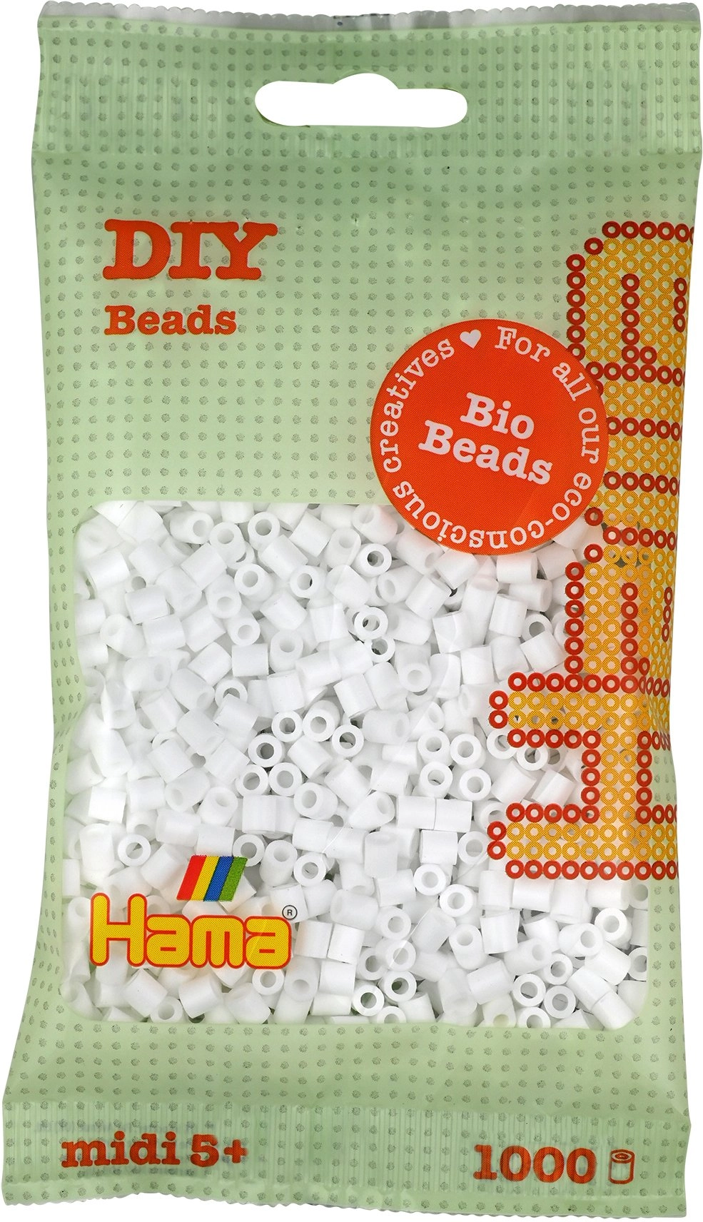 Hama BIO midi beads 1000pcs white