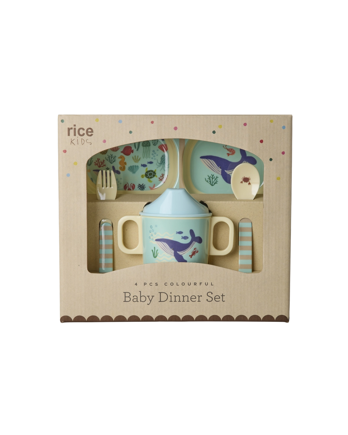Rice - Melamine Baby Dinner Set