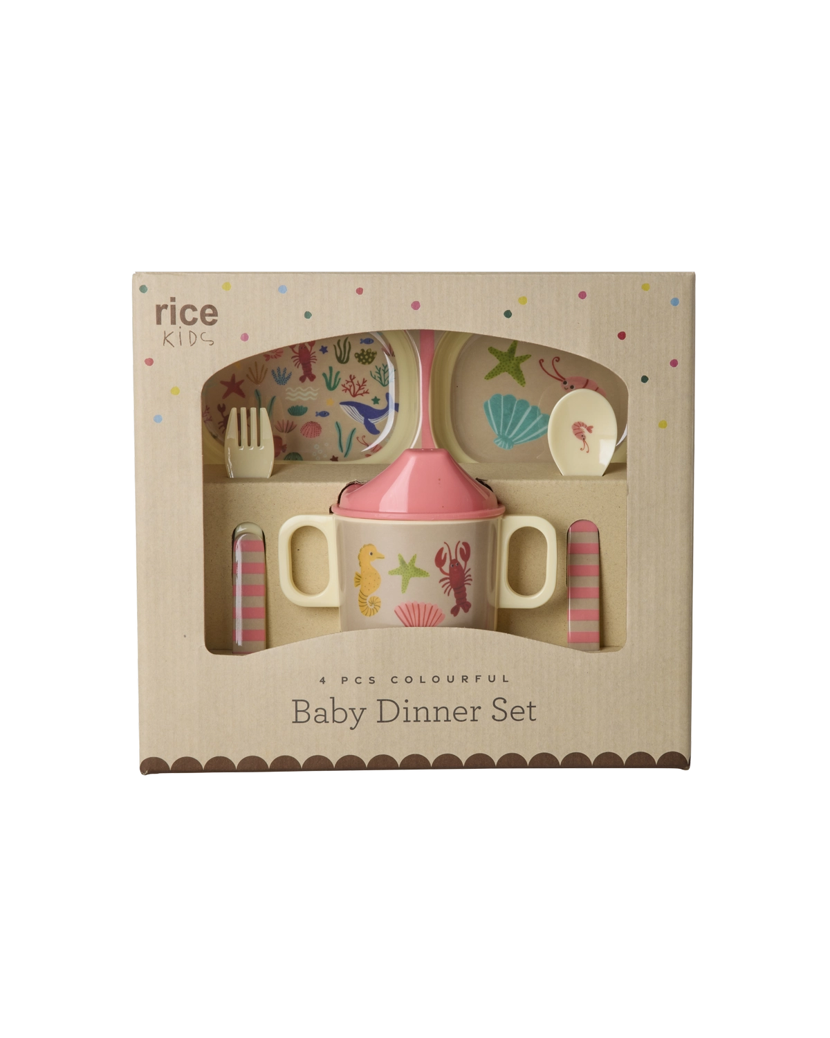 Rice - Melamine Baby Dinner Set