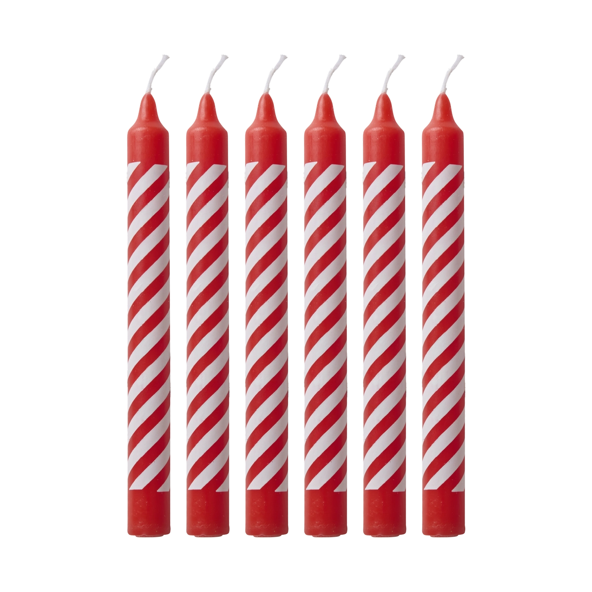 Rice - Candles with Candy Stripes