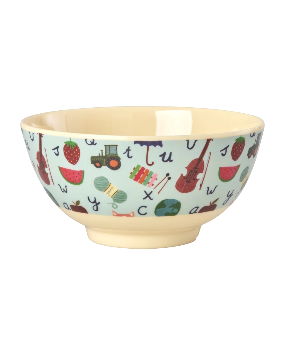 Rice - Melamine Bowl with Blue