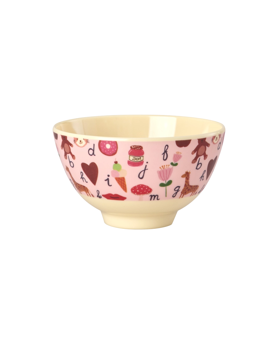 Rice - Melamine Bowl with Pink