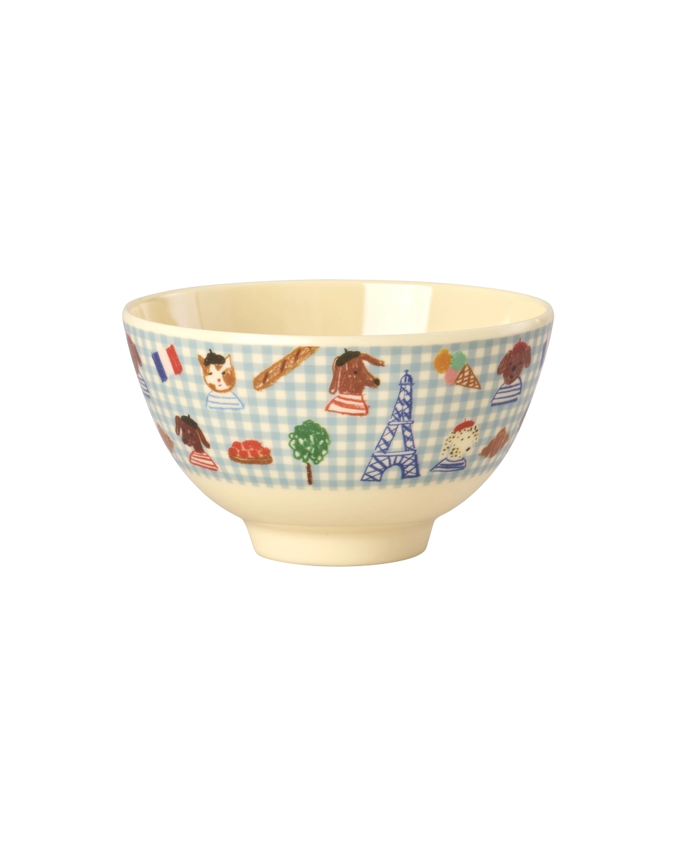 Rice - Melamine Bowl with Blue