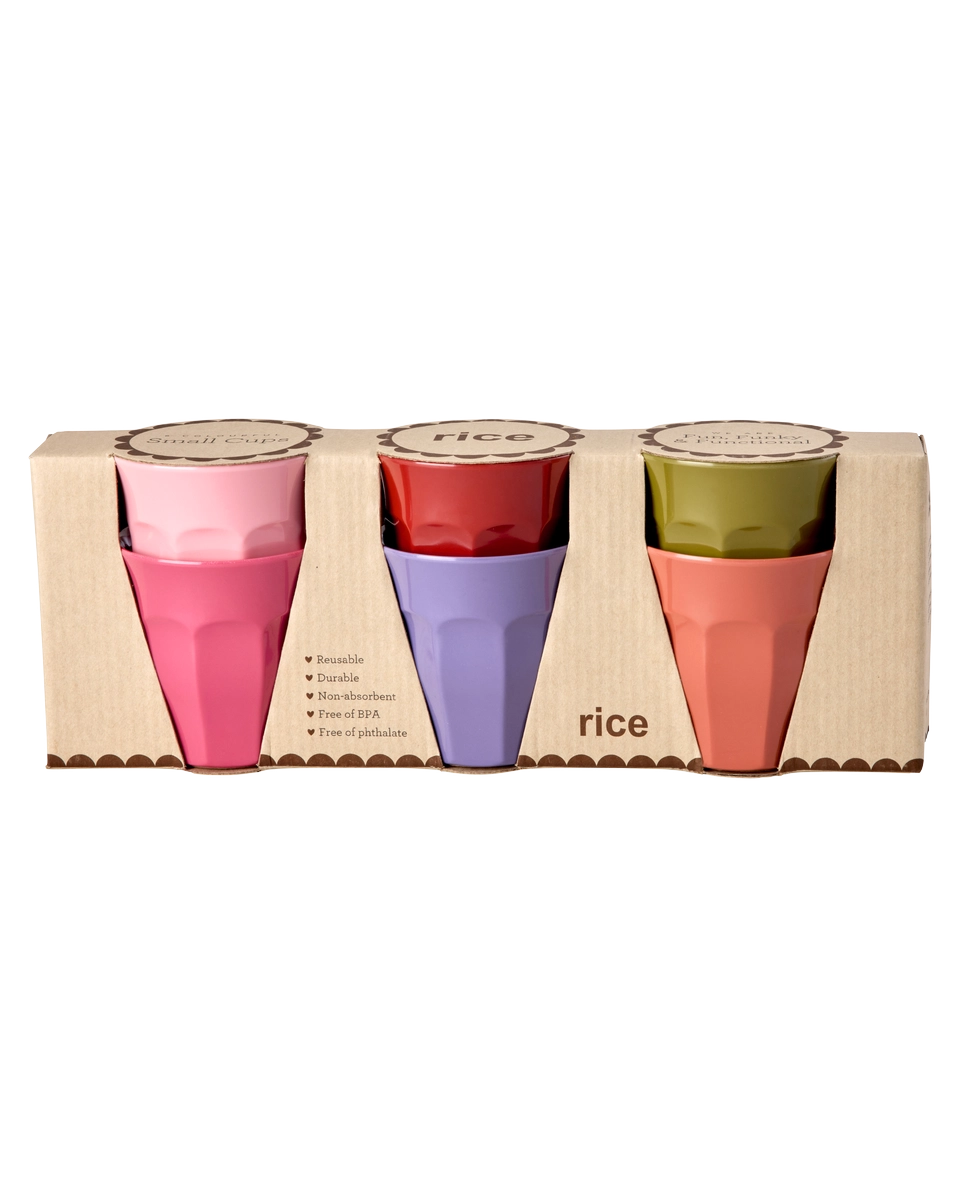 Rice - Melamine Cups - Assorted