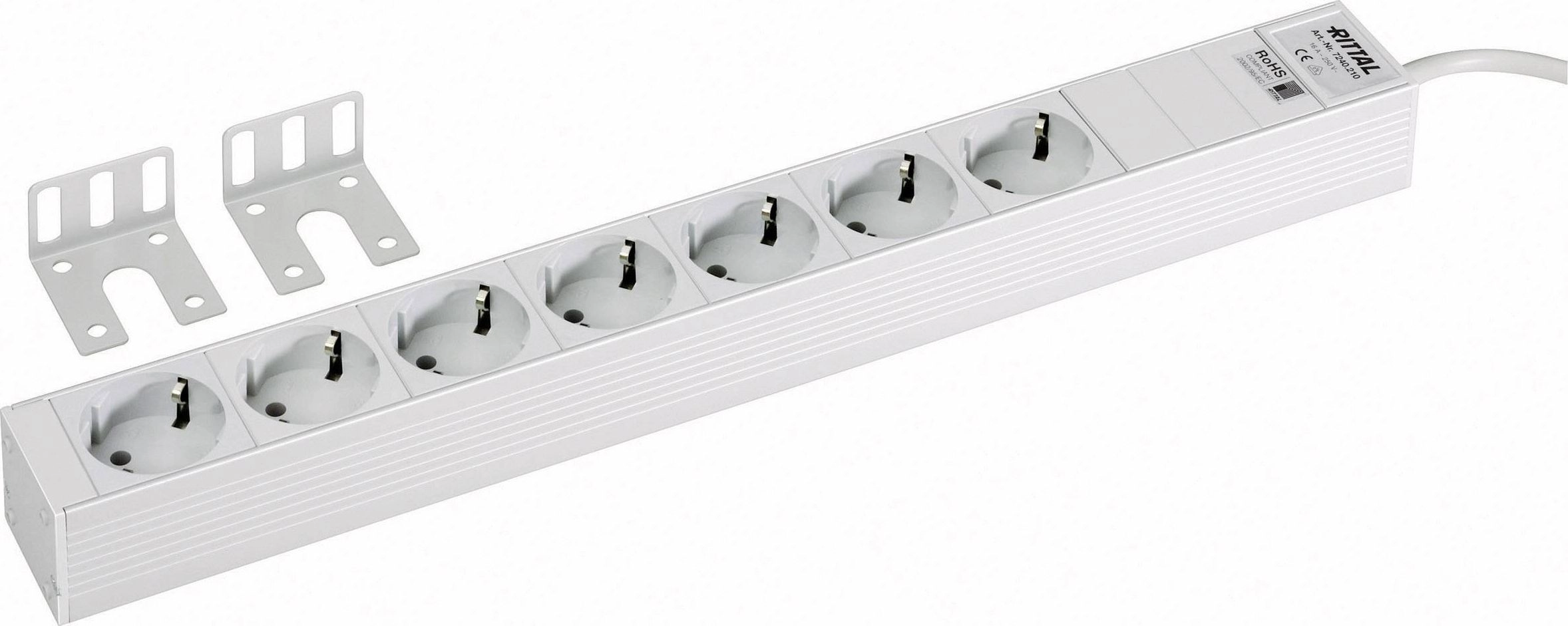 Rittal power strip 48.3cm 7-way