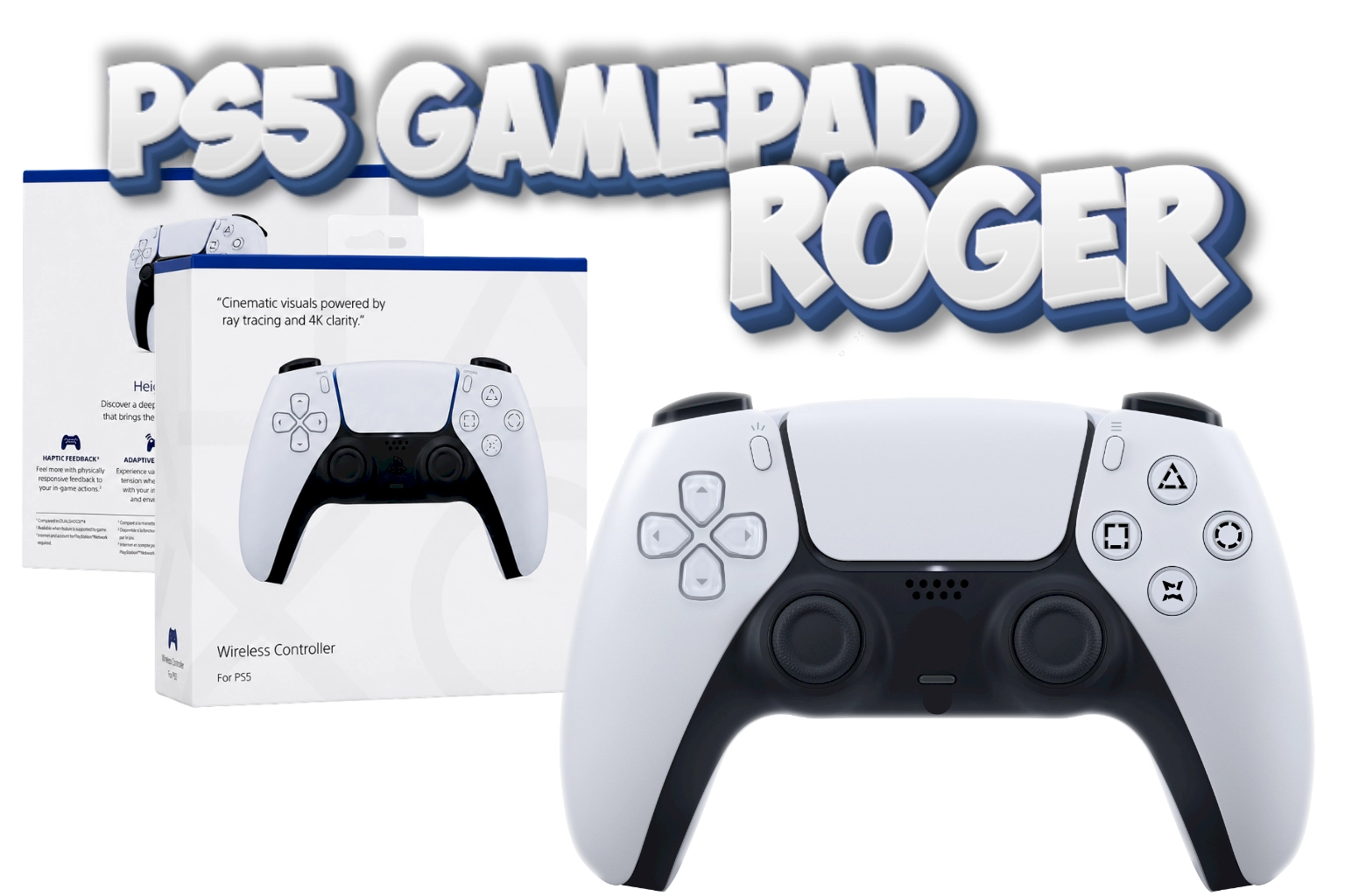 RoGer Playstation Wireless Gamepad for PS5