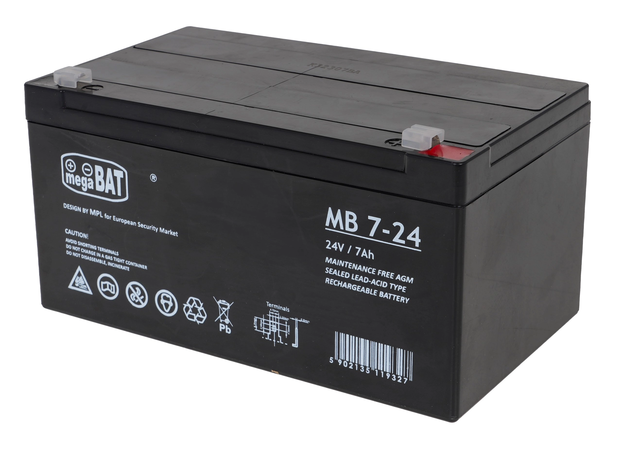 Triton Gel battery 24V/7Ah for children`s