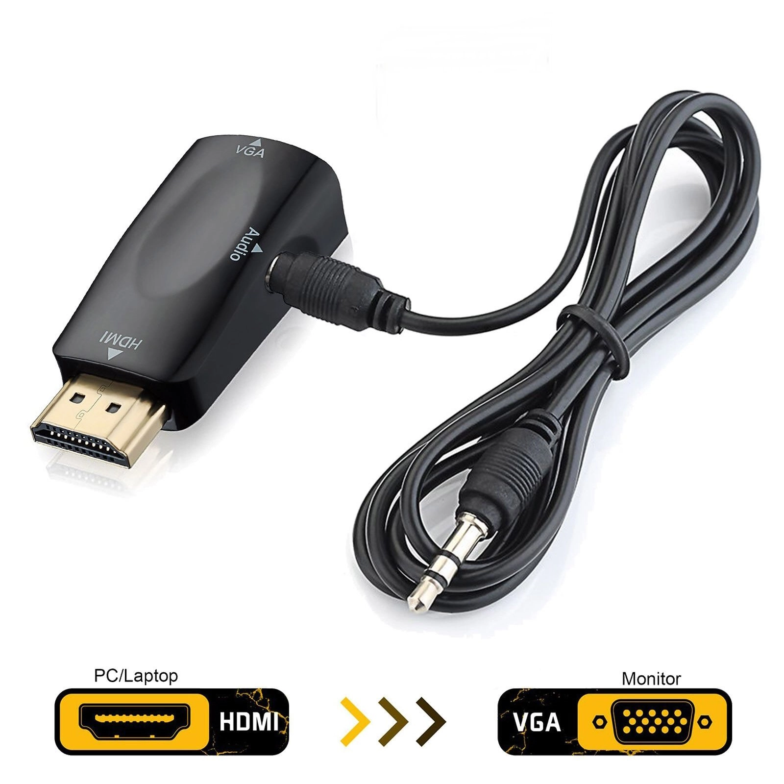 RoGer HDMI to VGA (+Audio) Converter