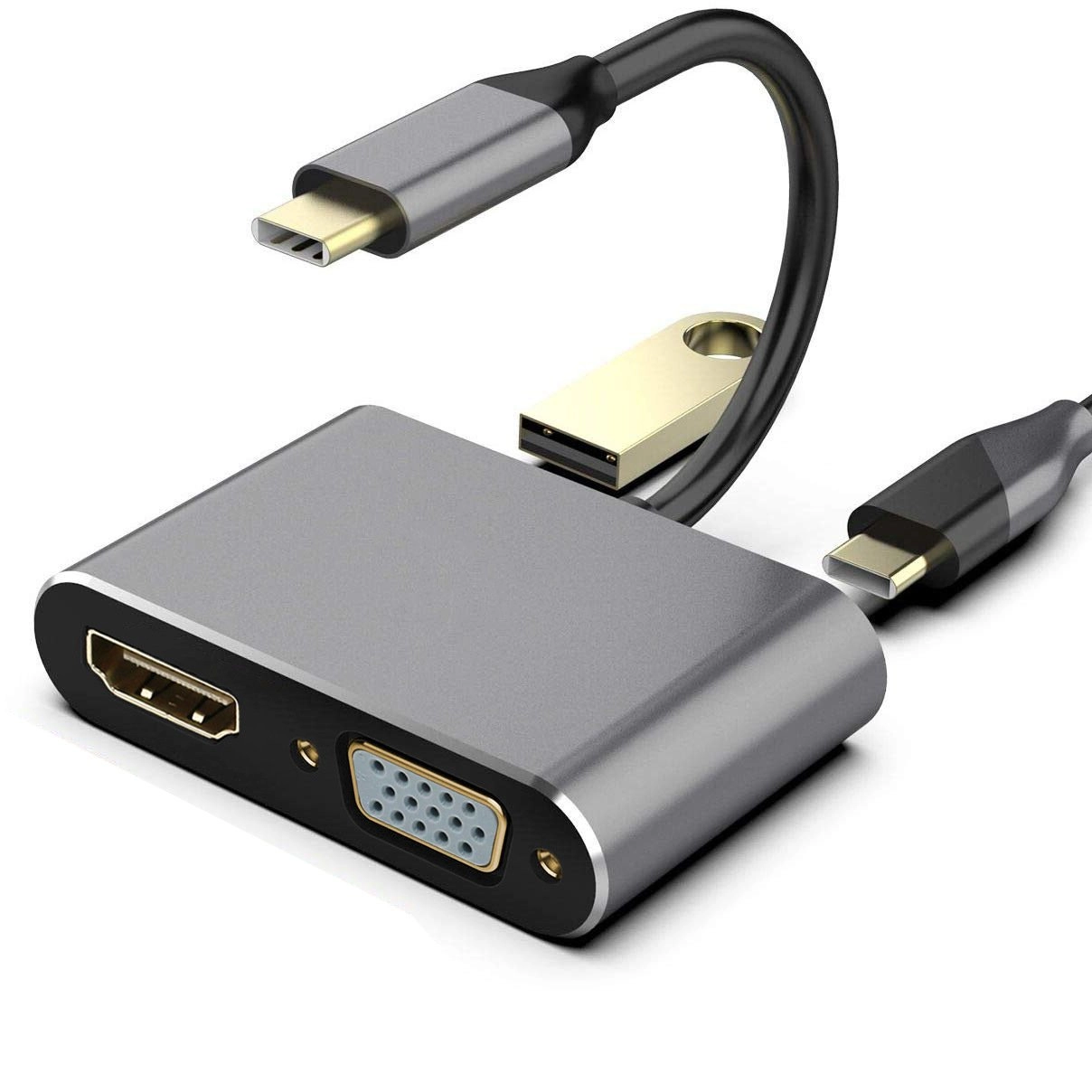 RoGer USB-C Multimedia Adapter HDMI 4K@30Hz
