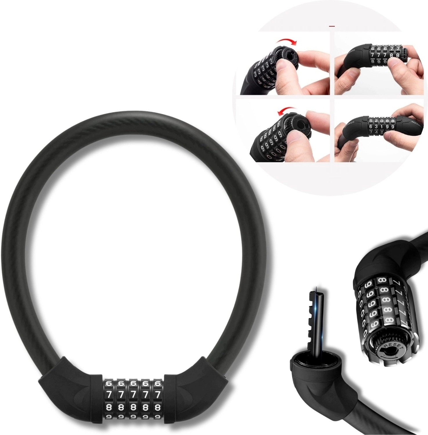 RockBros Rockbros RKS870-BK bicycle lock with