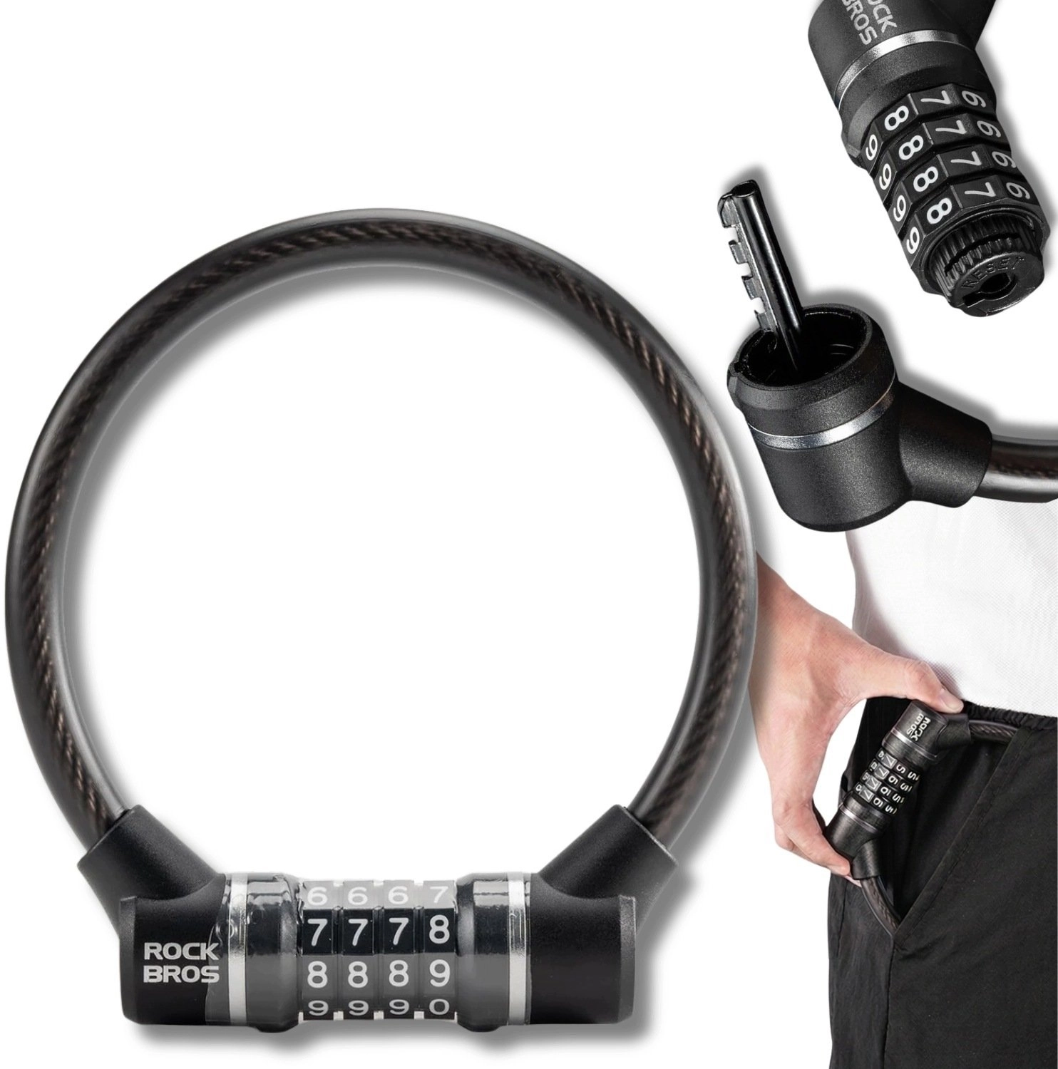RockBros Rockbros 87639-4 bicycle lock with