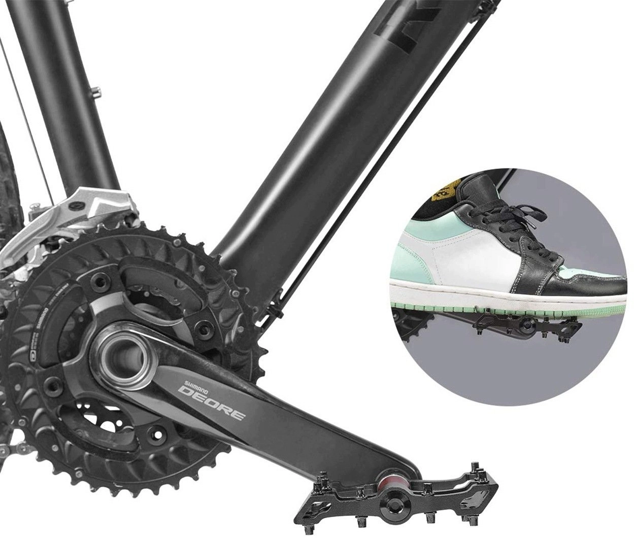 RockBros Rockbros 2020-12BBK platform bicycle pedals