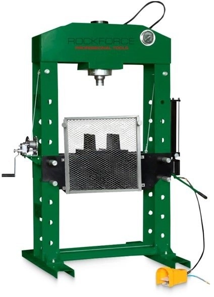 Rockforce Electric-hydraulic workshop floor press 100t