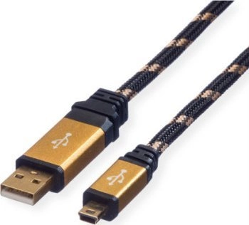 Roline USB-A - miniUSB USB cable