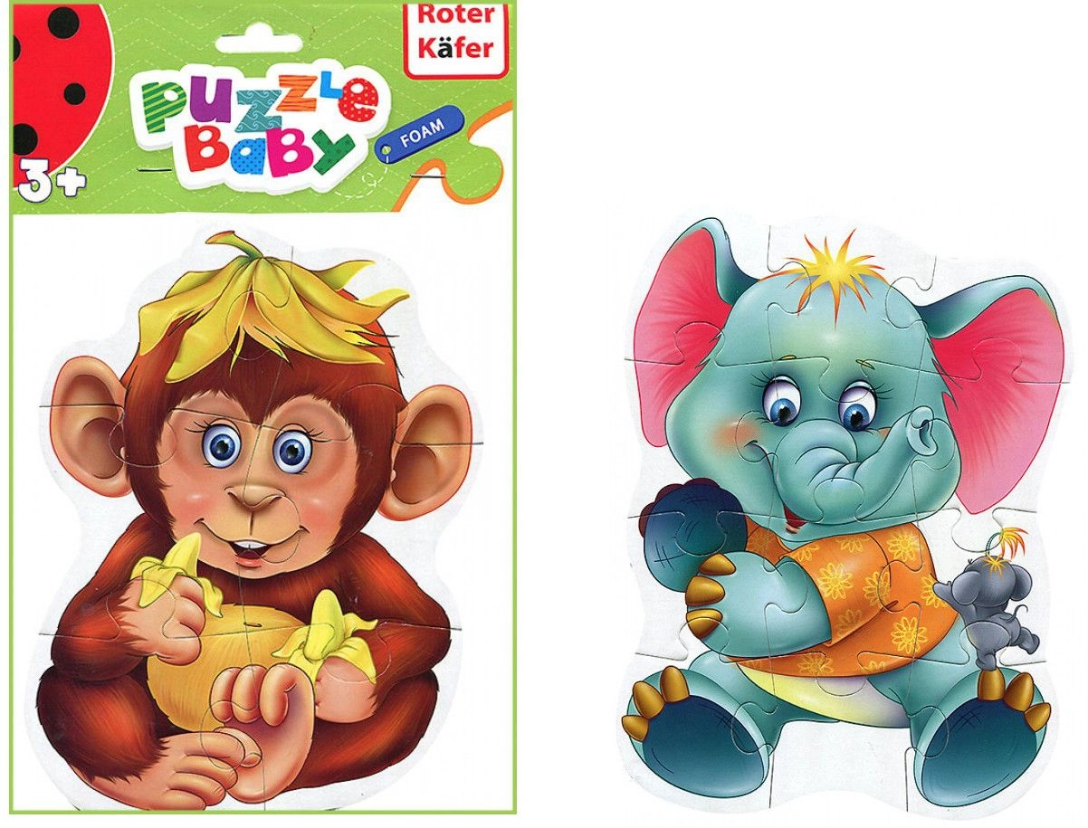 Monkey and Elephant foam puzzle RK1101-03