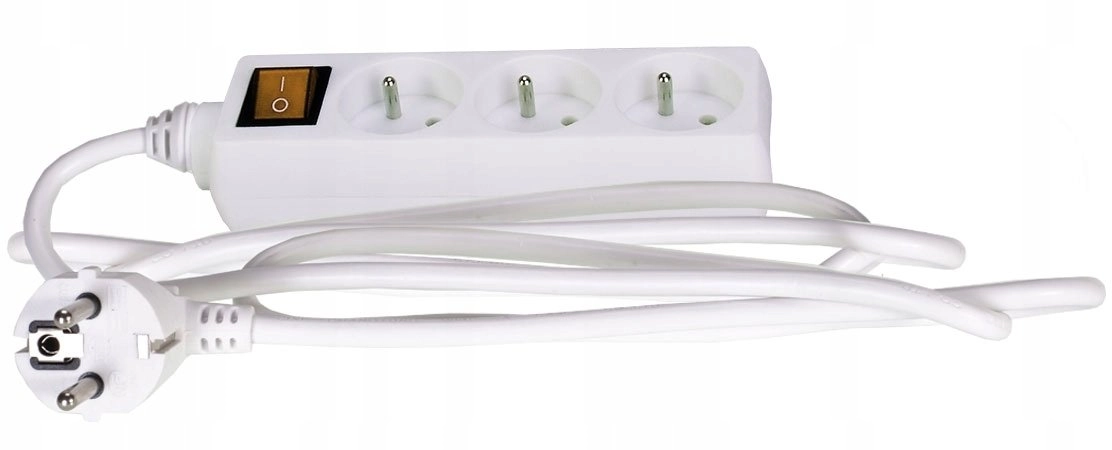 Extension cable PM/3-3-3M+W 3x1.5 WHITE