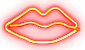 Led lampa SBS Red Lips Glow