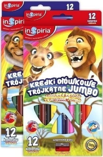 SCHEMAT Kredki ołówkowe INSPIRIA trójkątne Jumbo