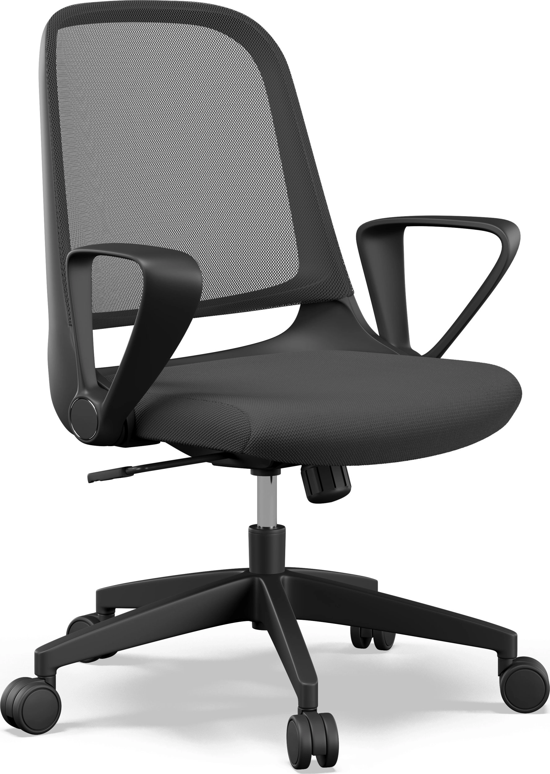 Krzesło biurowe SENSE7 Sopty Czarne 13182078