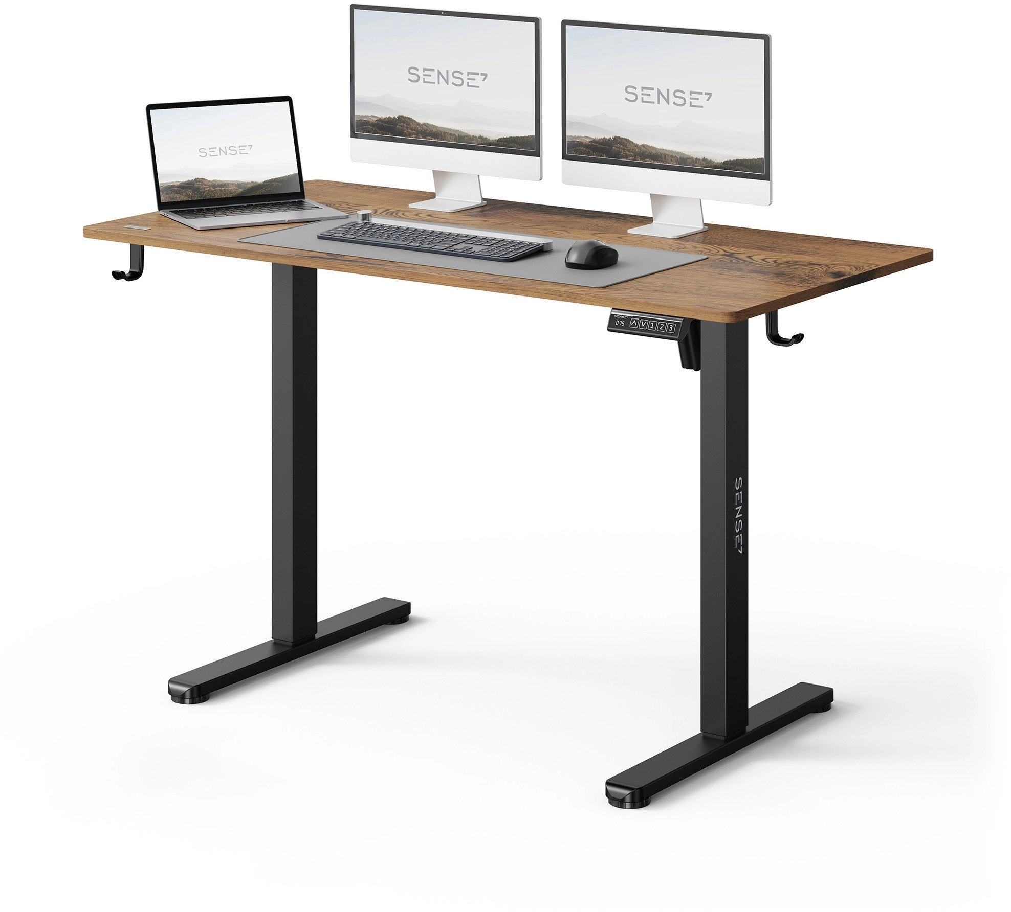 Height-adjustable desk  SENSE7 NOJO LIGHT  dark