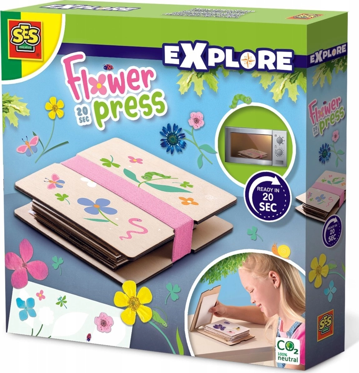 SES Creative Flower press 20 sec