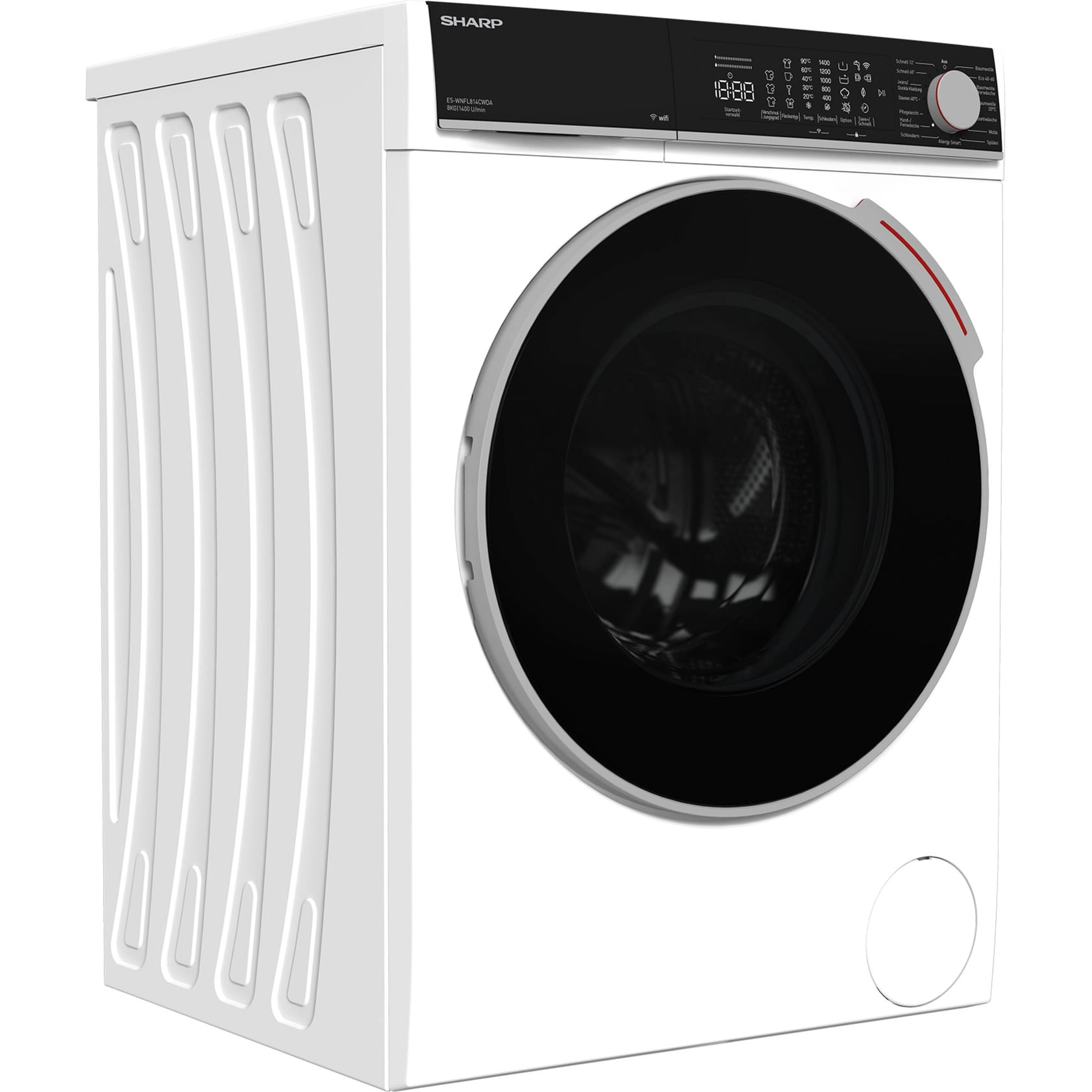 Sharp ES-WNFL814CWDA-DE Washing Machine WiFi Advanced