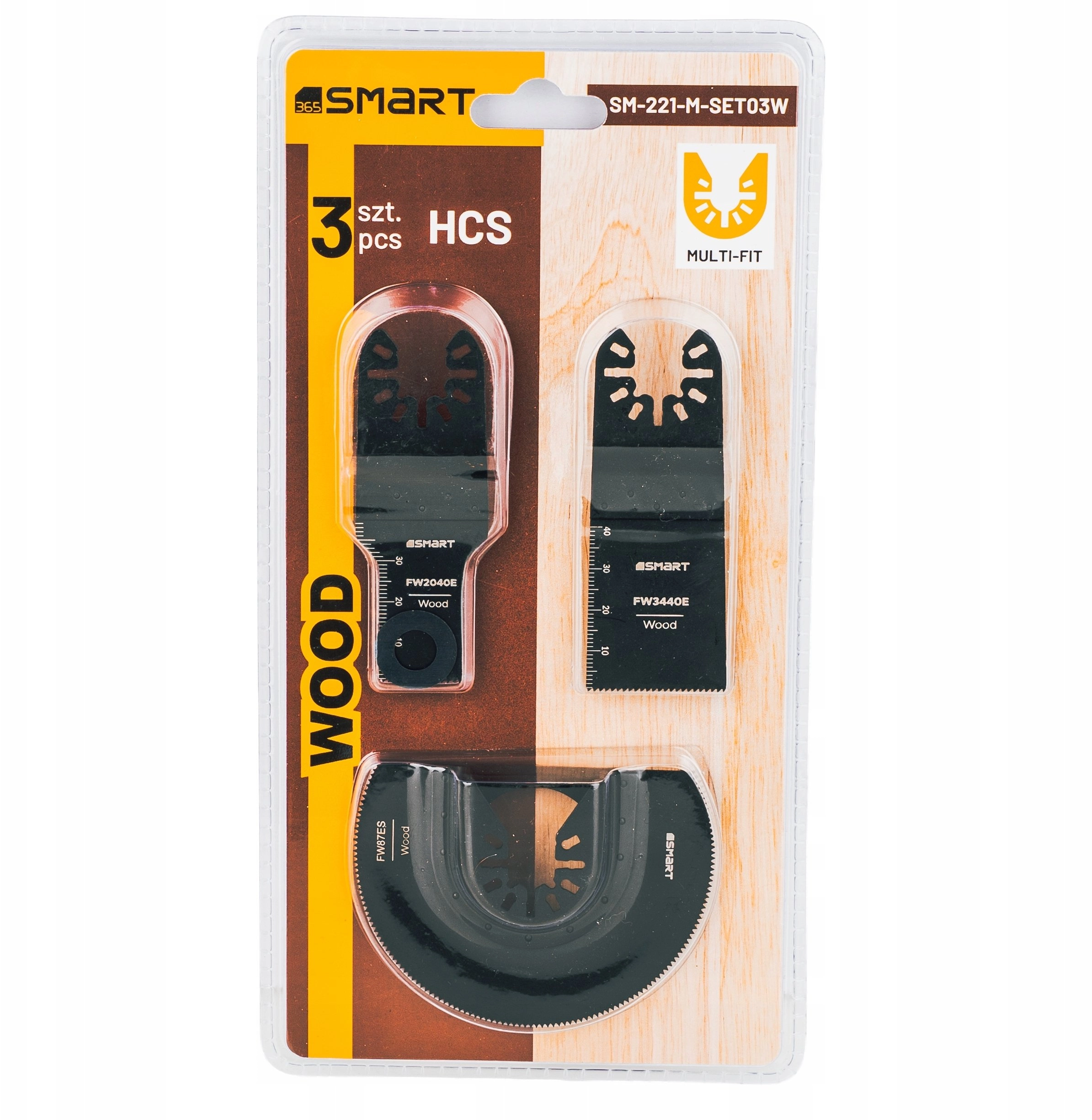 Hcs saw blade set for oscillating