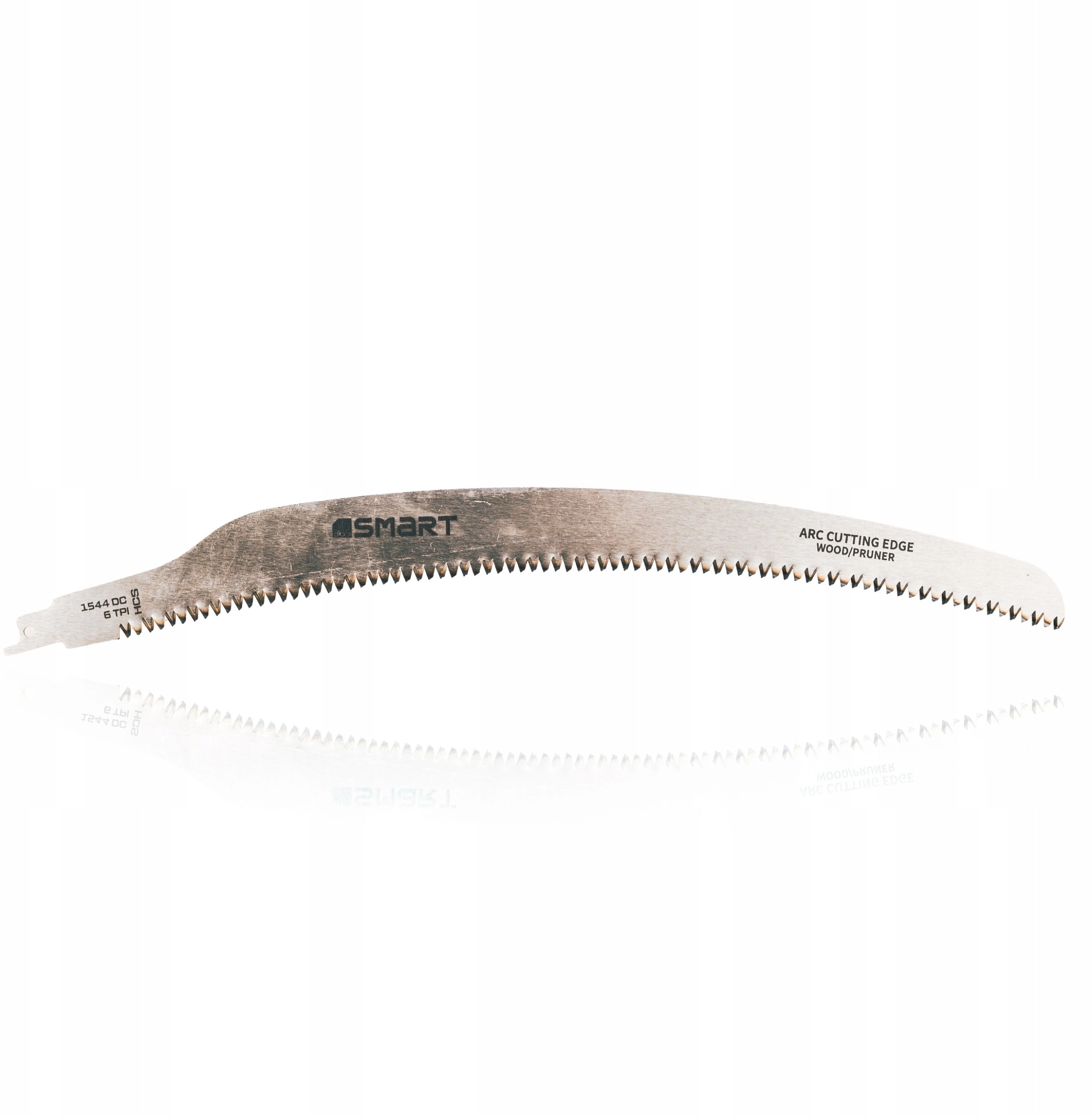 Bent saw blade for wet wood