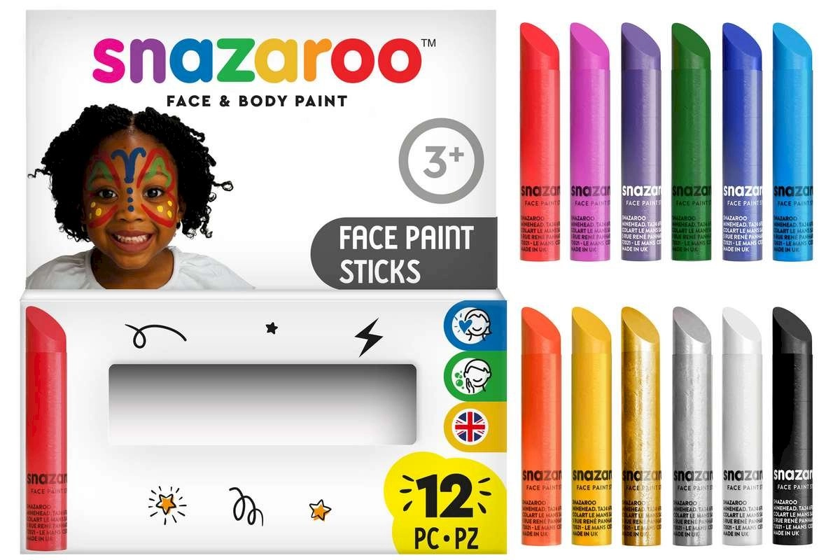Snazaroo - Make-up colors pins (12
