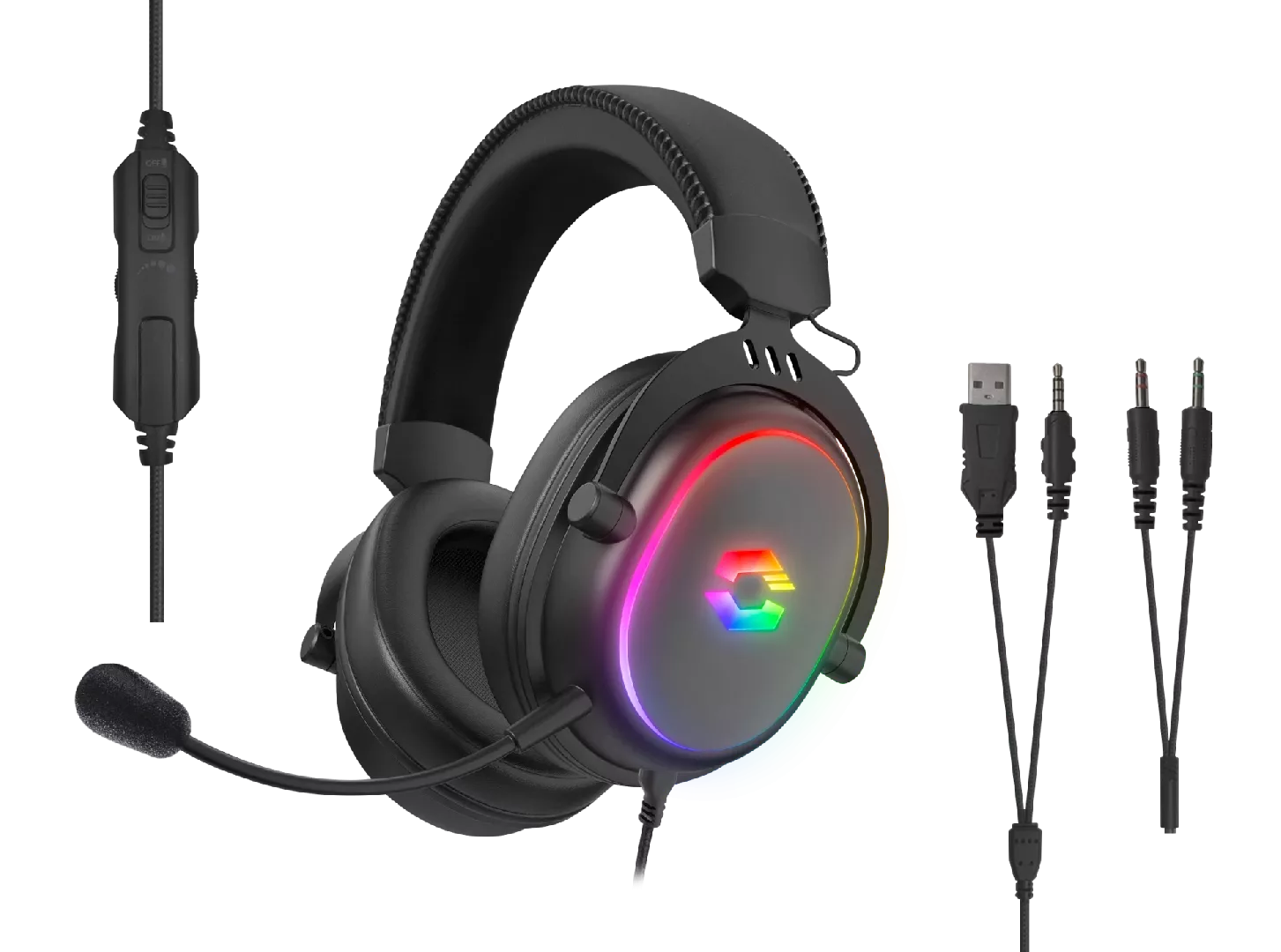 Speedlink headset Conux RGB, black (SL-860017-BK)