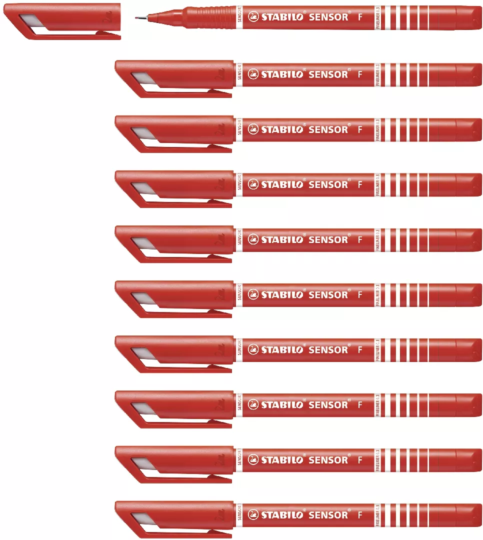 STABILO SENSOR fine fineliner Red 10