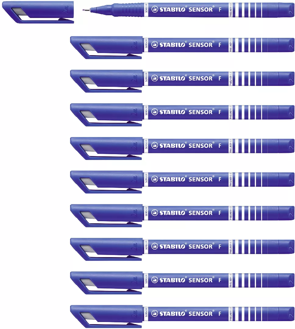 STABILO SENSOR fine fineliner Blue 10
