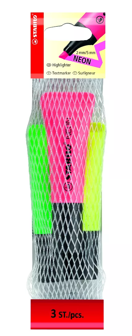 STABILO NEON marker 3 pc(s) Chisel
