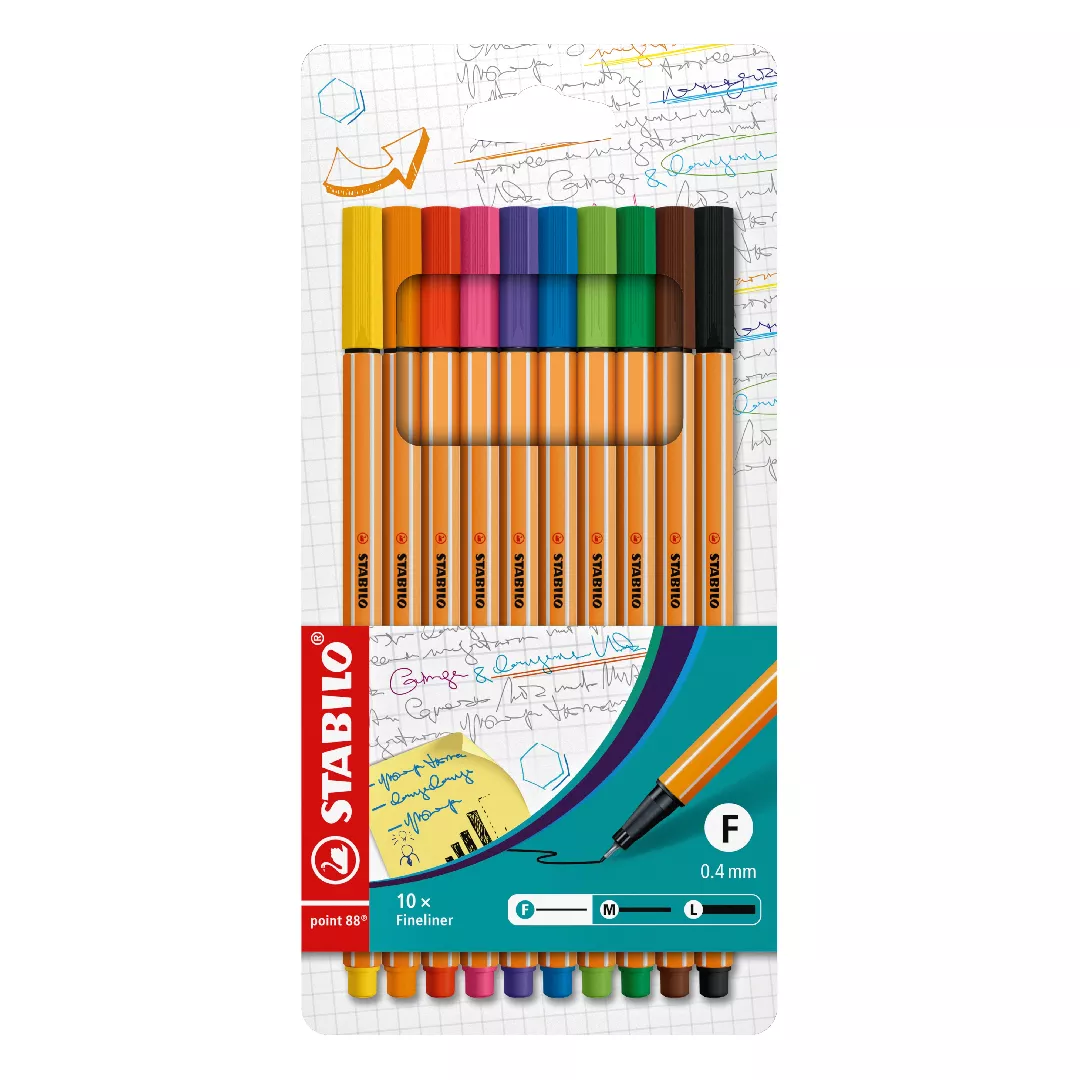 STABILO Point 88 fineliner Multi 10