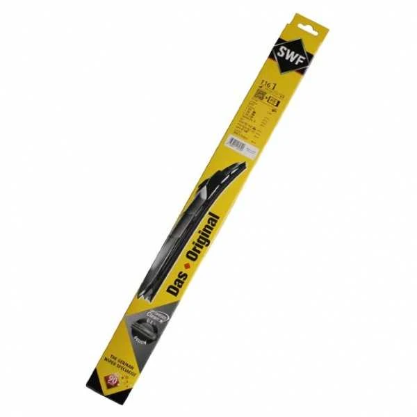 Front hybrid wiper blade with spoiler