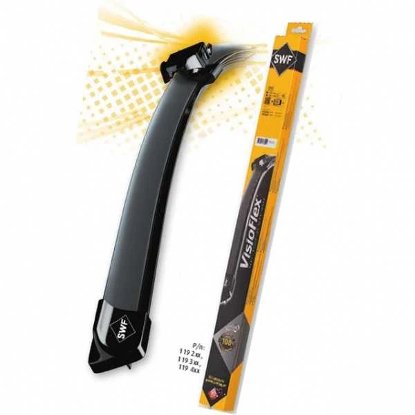 Wiper blade non-articulated front with spoiler