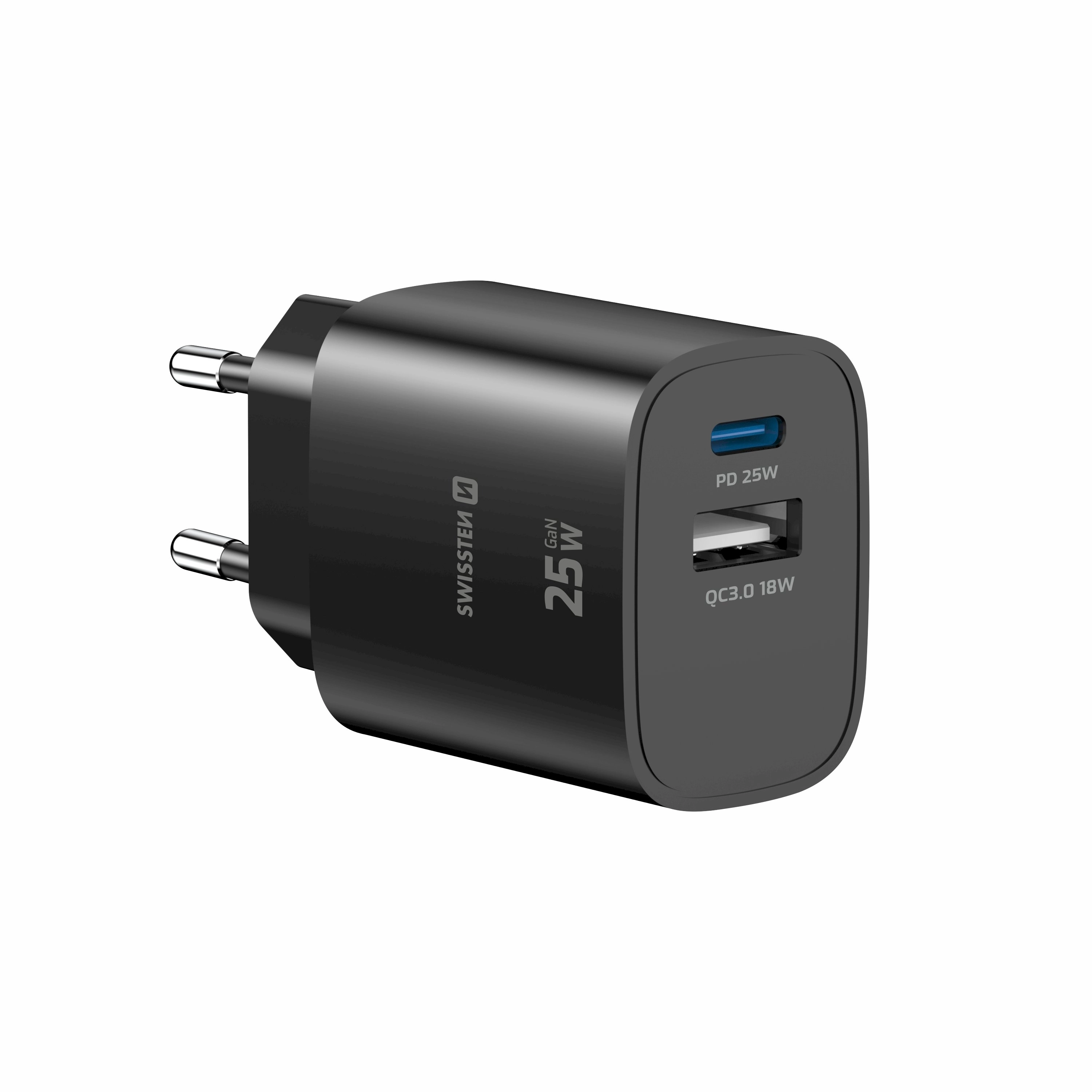 Swissten Travel Charger Edge GaN USB-A