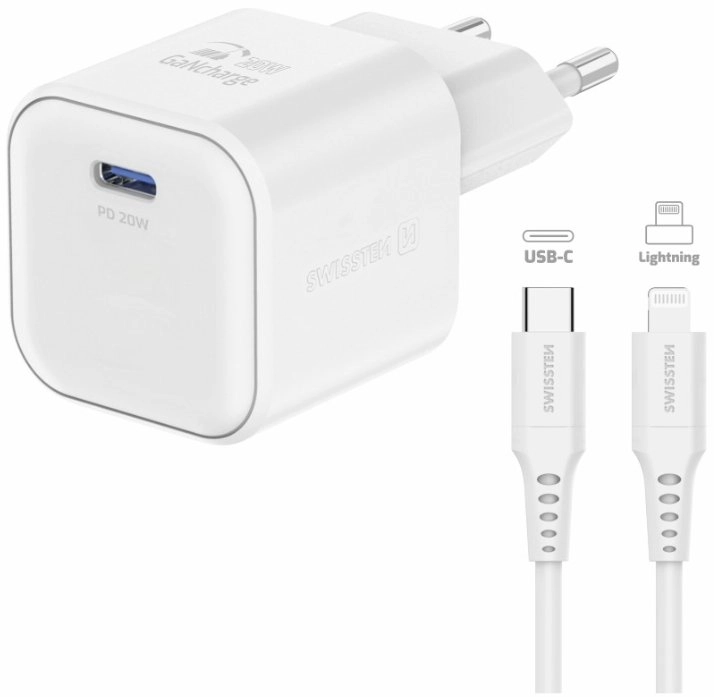 Swissten Travel Charger GaN USB-C 20W